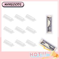 MAXG 12PCS ที่วางทำเอง ที่ใส่บัตรและเงิน พร้อมเทปกาวสองหน้า พลาสติกทำจากพลาสติก ที่ใส่เงินลิปสติก ของขวัญบัณฑิต โปร่งใสโปร่งใส ถุงลิปบาล์ม ลิปบาล์ม