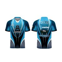 （ALL IN STOCK 2023）  comfortable Wholesale gaming cheap jersey custom 3d sublimation print blue e-sport jersey shirt