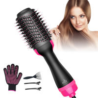 Dropshipping 2 IN 1 One Step Hair Dryer Hot Air Brush Hair Straightener Curler Comb Electric Blow Dryer brush hair styling tools