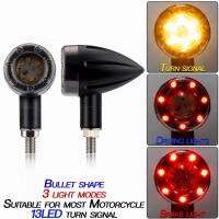 Bullet Knipperlichten Motorfiets กะพริบ Verlichting ไฟ Led แสดงสถานะไฟเบรคหยุด Moto Accessoires Voor Harley