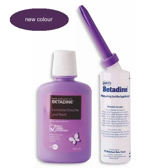 Betadine douche dengan alat Aplikator Lazada Indonesia