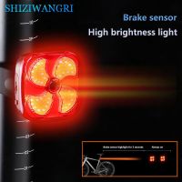 ♀ Bicycle Smart Auto Brake Sensing Light Waterproof USB Rechargeable LED Cycling Taillight MTB Road Bike Seat Rear Lamp