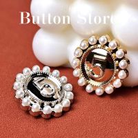 5 Pcs Clothing Decorative Accessories Pearl Button Winter Woolen Coat Hand Sewing 28mm Large Button Fashion Buttons for Clothing Haberdashery