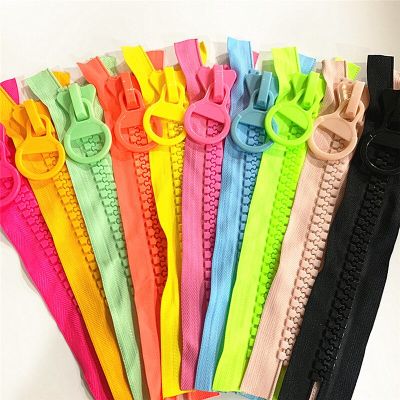 2-10pcs 20# Resin Zipper 20cm 10 inch (32 teeth ) Endless Bag Cosmetic Bag Color Packaging Bag Zipper 10color Door Hardware Locks Fabric Material