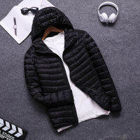 Autumn Winter Down Jacket Men Casual Stand Collar Ultra Light Parka Coat Portable Outwear Windproof White Duck Down Jacket 4XL