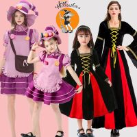 original Halloween childrens adult costume girl candy witch cosplay female witch vampire cosplay costume