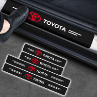 KLNU 4Pcs ประตูอัตโนมัติเกณฑ์ชายบันได Guards อุปกรณ์เสริมสำหรับ Toyota โคโรลายาริส Rav4อเวนซิสออริส Camry C-Hr 86 Prius อุปกรณ์เสริมรถยนต์