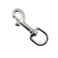 5PCS 316 Stainless Steel Oval Swivel Eye Bolt Snap Hook 65mm 72mm 82mm 91mm For Dog Leash