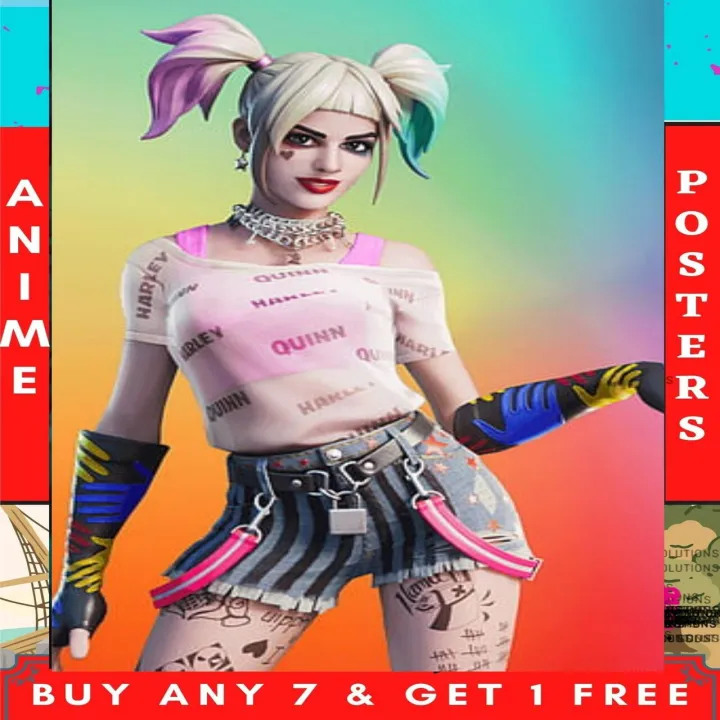 Harley Quinn Anime : A4 Anime Poster - HD Prints | Normal, Sticker ...