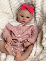 hot！【DT】☋  NPK 19inch Reborn Baby Meadow Newborn Size Real Picture Painted Hair Visible Veins