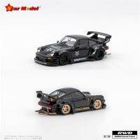 โมเดลดาว1:64 RWB 930 GT Stella Matte / Baphomet รถโมเดล Diecast สีดำสดใส