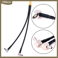 [Hillarys] 15ซม.SMA หญิงถึง2 x TS9 MALE plug Y Splitter รวมสาย pigtail RG174