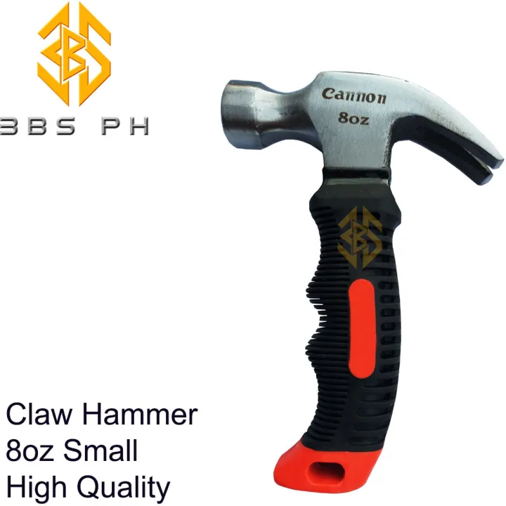 Small Claw Hammer 8oz Heavy Duty High Quality Rubber Handle I 3BS