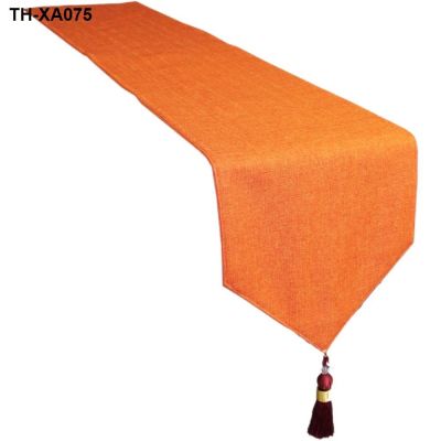 13 contemporary and contracted light pure linen cloth luxury chest of TV long tables tea mat