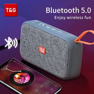 Speaker TG506 Portable Mini Wireless Soundbar Bluetooth 5.0 Outdoor Indoor HIFI Loudspeaker Support TF Card FM Radio Waterproof Wireless and Bluetooth