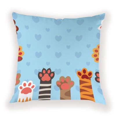 Cartoon Animal Cat Claw Pillowcase Lovely Decoration for Home  Throw Pillow Covers Decor Home Cushion Sofa Decor Cushions Cover
