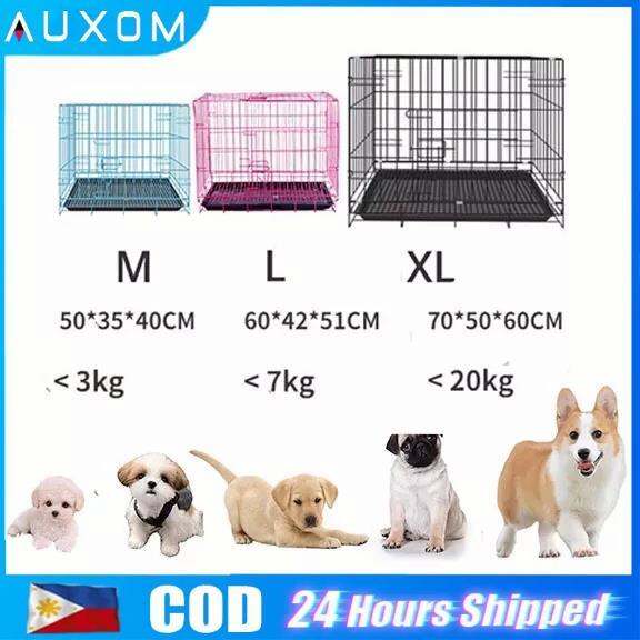 Heavy Duty Enlarge XL Dog Cage with Poop Tray Pet Collapsible Cage ...