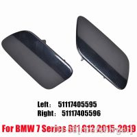 ✇ Front Left Or Right Headlight Washer Nozzle Cover Cap Plastic Unpainted 51117405595 51117405596 For BMW 7 Series G11 G12 15-19