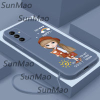 เคสโทรศัพท์ Samsung A54 5G การ์ตูนสาวผมยาวปกซิลิโคนอ่อนนุ่ม