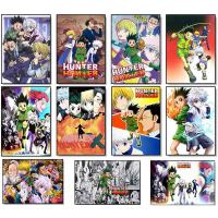 Hunter X Anime Art ภาพวาดผ้าใบบทคัดย่อโปสเตอร์และภาพพิมพ์ Wall Art สำหรับห้องนั่งเล่นตกแต่งบ้าน