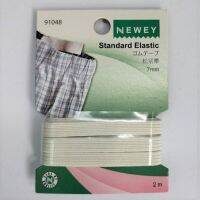 Newey STANDARD ELASTIC 7MM WHITE 2M / ยางยืด ขนาด 7 มิลลิเมตร ยาว 2 เมตร สีขาว แบรนด์ Newey (แบรนด์ในเครือ Prym Germany) (N91048)