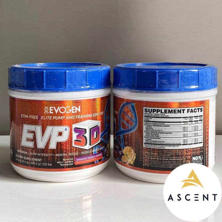 Preworkout EVOGEN EVP3D không caffeine Made in USA Lazada.vn
