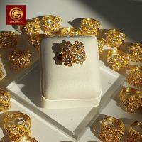 GGOLD แหวนทองคำแท้ 1 สลึง ลาย00317-CZ [G-00638]