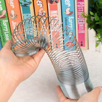 Metal Slinky Walking Spring Toy Silver Coil Spring Toys For Party Favors Gifts Stress Relief For Kids &amp; s