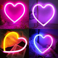 Hot Heart วันวาเลนไทน์ LED Neon ป้าย Lightning Gaming ตกแต่งห้องแขวนโคมไฟกลางคืนห้องนอน Alien Neon ไฟ Wall Art Decor