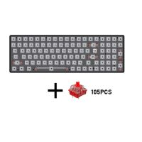 100 Key Hot-Swappable Mechanical Keyboard with Red Switch Kit RGB Bluetooth+2.4G Wireless+Wired 3 Mode Gaming Keyboard