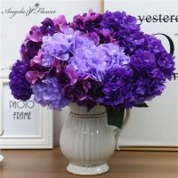 【YF】 Large 6 Heads Artificial Bunch Silk Hydrangea Wedding Bridal Bouquet Fake Wall