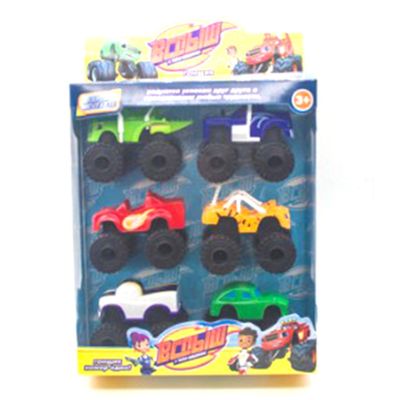 [Cheap Price] 6PCS/Lot Monster Machines Russia Kid Toys Blaze Miracle Cars Blaze Toy