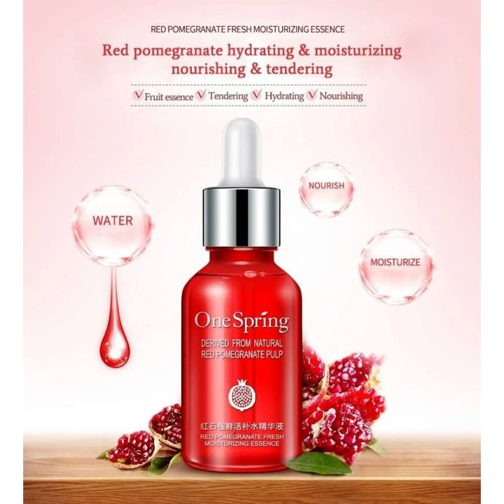 พร้อมส่ง-one-spring-เซรั่มทับทิมตัวดัง-ขวดแดง-15-ml-การันตีแท้-รอยสิว-ฝ้ากระ-จุดด่างดำ-หน้าขาวใส