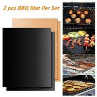 2PCS 0.25mm Thickness BBQ Grill-Mat Barbecue Outdoor Baking Non-stick Pad Reusable BBQ Tools bbq accessories