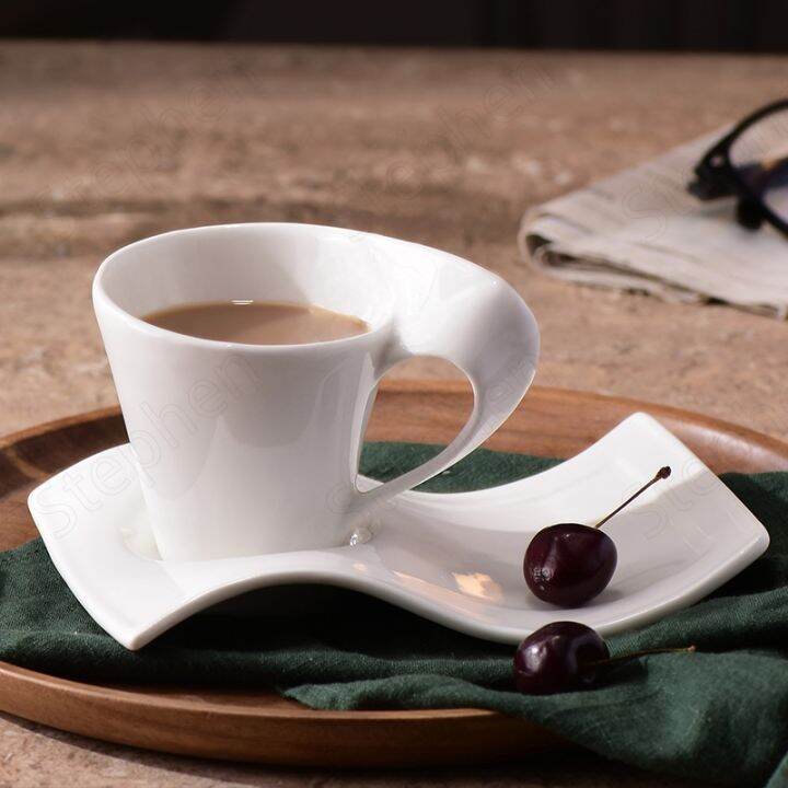 european-wave-ceramic-coffee-cup-with-tray-classical-creativity-pure-white-porcelain-mugs-office-desktop-drinking-utensils