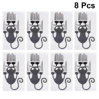 【cw】 8Pcs PE Claw Reflective Car Sticker Decoration for