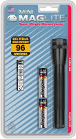 Maglite Mini Incandescent 2-Cell AA Flashlight, Black Black Standard Pack