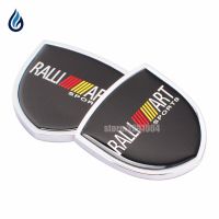 【Big-promotion】 Motorbike Decorations Corner Ralliart โลโก้สติกเกอร์รถอลูมิเนียม Shield Trunk Emblem สำหรับ Mitsubishi ASX Lancer Pajero Outlander L200 EVO Eclipse Delica Galant