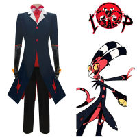 Hazbin Hotel Cosplay Halloween Cos Blitzo Mens and Womens Are Extremely Nasty Boss Cosplay Halloween Stage Play Costumes|Hazbin Hotel คอสเพลย์ฮาโลวีน Cos Blitzo ผู้ชายและผู้หญิงเป็นเจ้านายที่น่ารังเกียจมากคอสเพลย์ฮาโลวีนเวทีเล่นเครื่องแต่งกาย