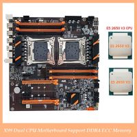 X99 Dual CPU Motherboard Server Motherboard LGA2011 Motherboard Support DDR4 ECC Memory Maximum Support 256G with 2XE5 2650 V3 CPU