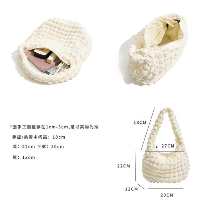 cos-dumpling-bag-cloud-bag-2022-autumn-new-womens-baguette-bag-down-large-capacity-fashion-pleated-armpit-bag