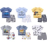 Summer New Arrival Childrens Clothing Kids Short Sleeve Set Wholesale Boys Girls Brand T-shirt Shorts Two Sets Baby Cotton  by Hs2023