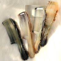 23 New Natural Sheep Horn Comb Anti-Static Comb Hair Massage Comb Brushs With Pouch Bag