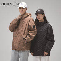 【Huieson】เสื้อแจ็คเก็ตกันลมใหม่  ในเมืองชุดว่ายปีนเขาทันสมัยเสื้อโค๊ตแนวสปอร์ตกันลมมีฮู้ดทรงหลวมเทรนด์หรูหราน้ำหนักเบา