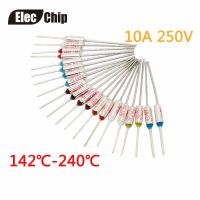 10Pcs RY TF Series Metal shell Fuses RY-142 155 169 172 185 192 216 240  centigrade 250V 10A Rice cooker Thermal Fuse Electrical Circuitry Parts