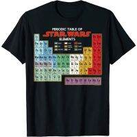 Star Wars Periodic Table Adult T-Shirt Tops Fashion Men