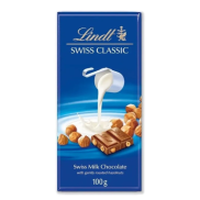 DATE MỚI NHẤT Sô-cô-la Lindt Swiss Classic sữa có HẠT DẺ 100g SOCOLA BEST
