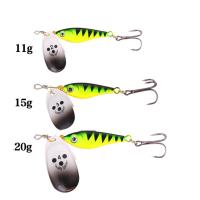 20g Tackle Rotating Bait  Fishing 15g [hot]1pcs Hard Bass Metal Pike Iscas Sequins Artificial Lures Fishing 11g Crap Spinner