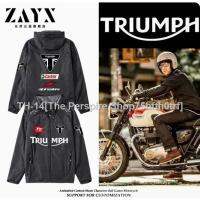 ✎₪♝ Triumph MOTOGP custom racing suit windbreaker TIGER SPORT 850 900GT 765 TRIDENT 660 STREET TRIPLE R SPEED TRIPLE 1200RS STREET SCRAMBLER 1200 T120 T100 BOBBER outdoor riding hooded rain jacket