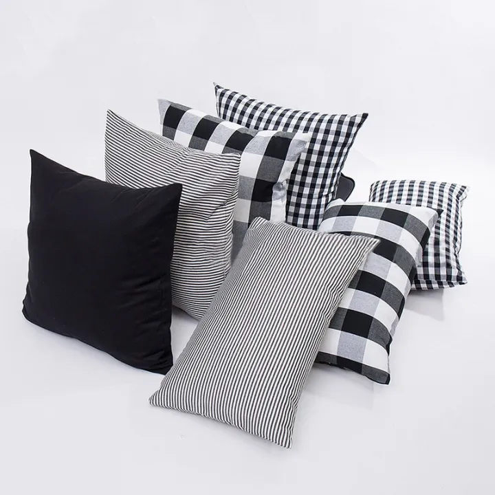 gray and blue throw pillow